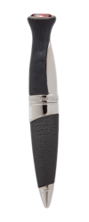 Modern Design Sgian Dubh with Black Stone Top (IN STOCK) - More Details