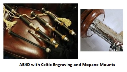 McCallum AB4D Celtic, with Mopane Mounts (In Stock) McCallum AB4D Celtic, with Mopane Mounts (In Stock)