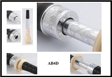 McCallum AB4D Fire Dept. Engraved Bagpipes (In Stock) McCallum AB4D Fire Dept. Engraved Bagpipes (In Stock)