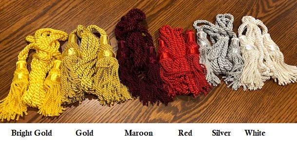 Bagpipe Single Color Silk Pipe Cords (In Stock) Bagpipe Single Color Silk Pipe Cords (In Stock)