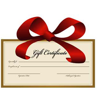 Gift Certificates - Free Shipping