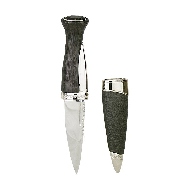 Modern Design Sgian Dubh with Black Stone Top (IN STOCK) Modern Design Sgian Dubh with Black Stone Top (IN STOCK)