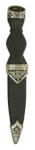Thistle Sgian Dubh with Stone Topaz Top - More Details