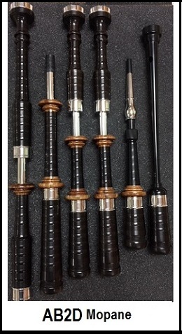 McCallum AB2  Deluxe Bagpipes with Mopane Mounts (IN STOCK)