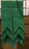Premium Quality - Ancient Green Garter Kilt Flashes - More Details