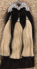 Black Horsehair with Shamrock Cantle Sporran - More Details