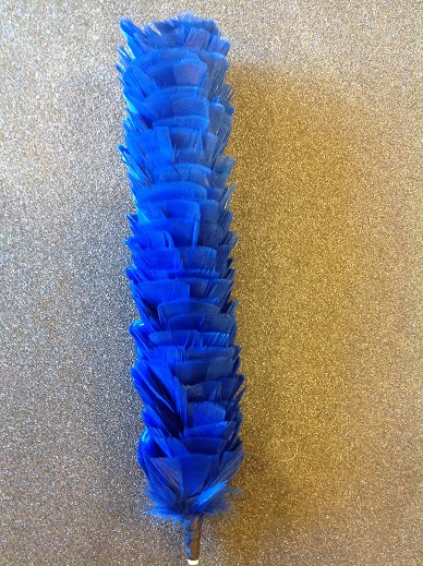 Royal Blue Feather Bonnet Hackle