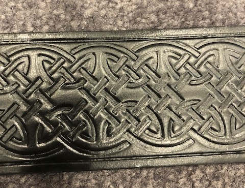Celtic Swirl Embossed Kilt Belt (in Stock)
