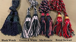 Bagpipe Multi Color Silk Pipe Cords (In Stock) - More Details