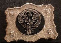 Crest Badge Buckle,  Thistle or Shamrock - More Details