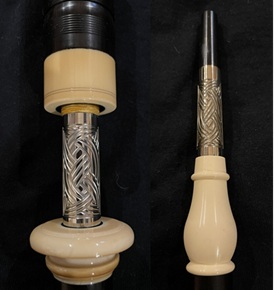 DN3 Vintage Bagpipe with Celtic Slides and Mouthpiece (In Stock) - More Details