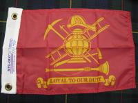 Bagpipe Drone Flag for Firefighters (IN STOCK)