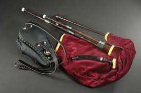 Fred Morrison Scottish Small Pipes Bellows Operated, Key A, Engraved Celtic, with Switch (IN STOCK) Fred Morrison Scottish Small Pipes Bellows Operated, Key A, Engraved Celtic, with Switch (IN STOCK)