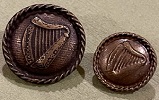 Irish Harp Jacket and Vest Buttons (In Stock) - More Details