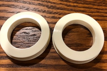 Imitation Ivory Ring Caps for McCallum or R.T. Shepherd (In Stock)