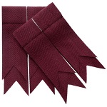 Premium Quality - Maroon Garter Kilt Flashes - More Details