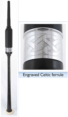 (IN STOCK) PC 3C McCallum Standard Length Plastic Celtic Engraved practice Chanter (IN STOCK) PC 3C McCallum Standard Length Plastic Celtic Engraved practice Chanter