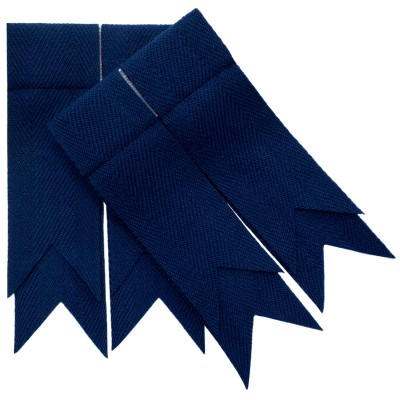 Premium Quality - Navy Blue Garter Kilt Flashes Premium Quality - Navy Blue Garter Kilt Flashes