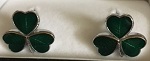 Enameled Shamrock Cufflinks - More Details