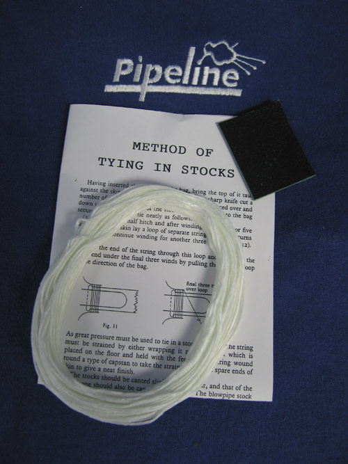 Bagpipe Pipe Bag Tie-In Cord Kit (In Stock)