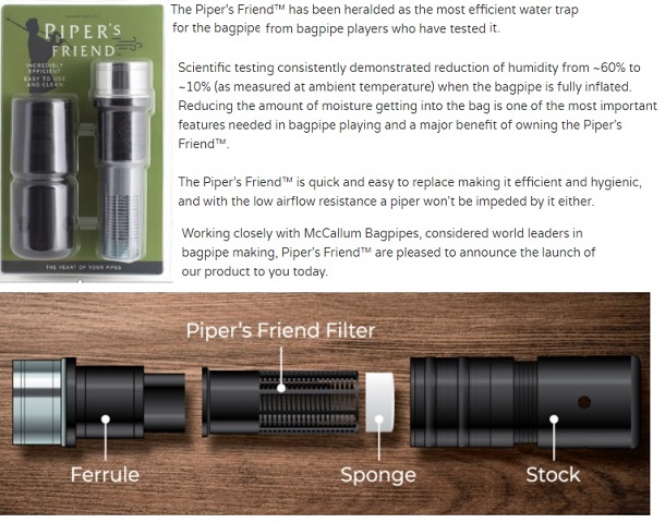 Piper's Friend by George Steele - Alloy or Imit Ivory Ferrule (IN STOCK)